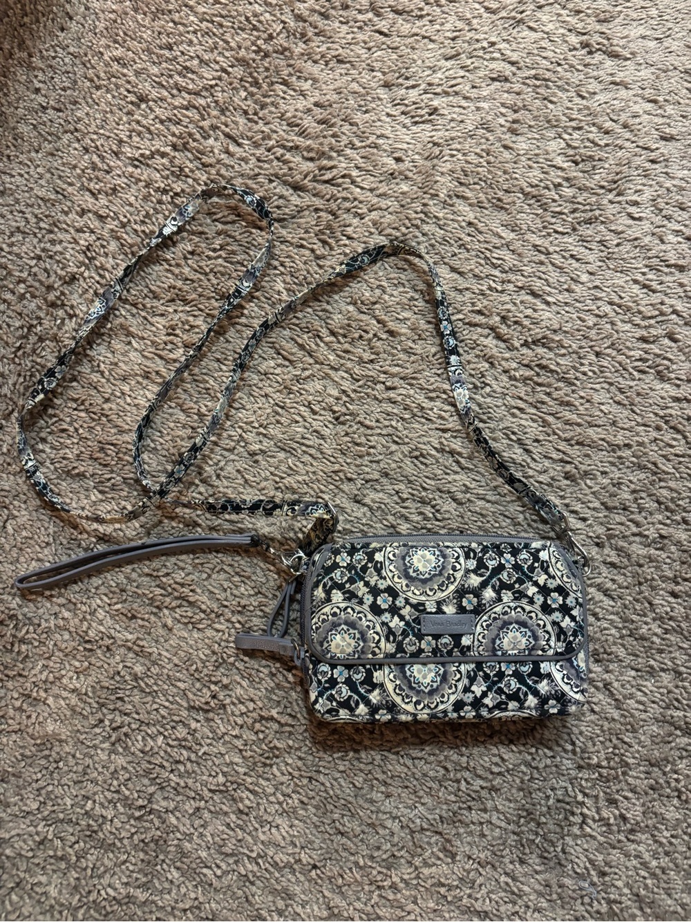 Vera Bradley Paisley Quilted Crossbody Wallet